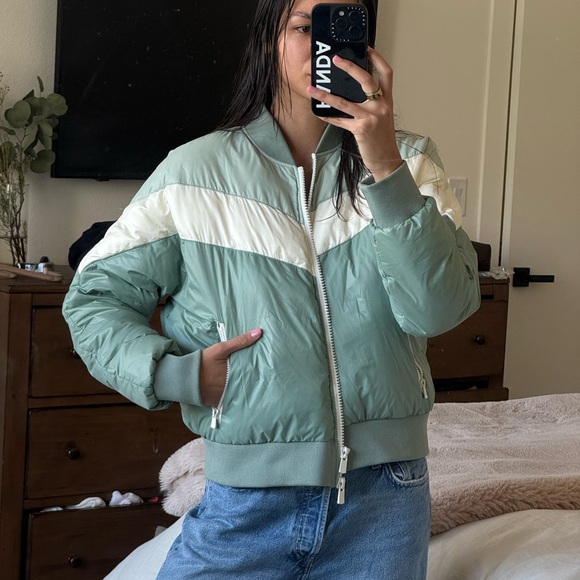 ALL ACCESS Jackets & Blazers - All access mint and white puffer jacket